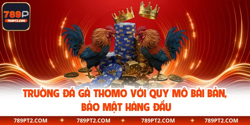 Trường đá gà Thomo với quy mô bài bản, bảo mật hàng đầu